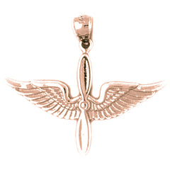 10K, 14K or 18K Gold United States Air Force Pendant