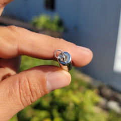 Colgante de bala 3D de oro de 10K, 14K o 18K