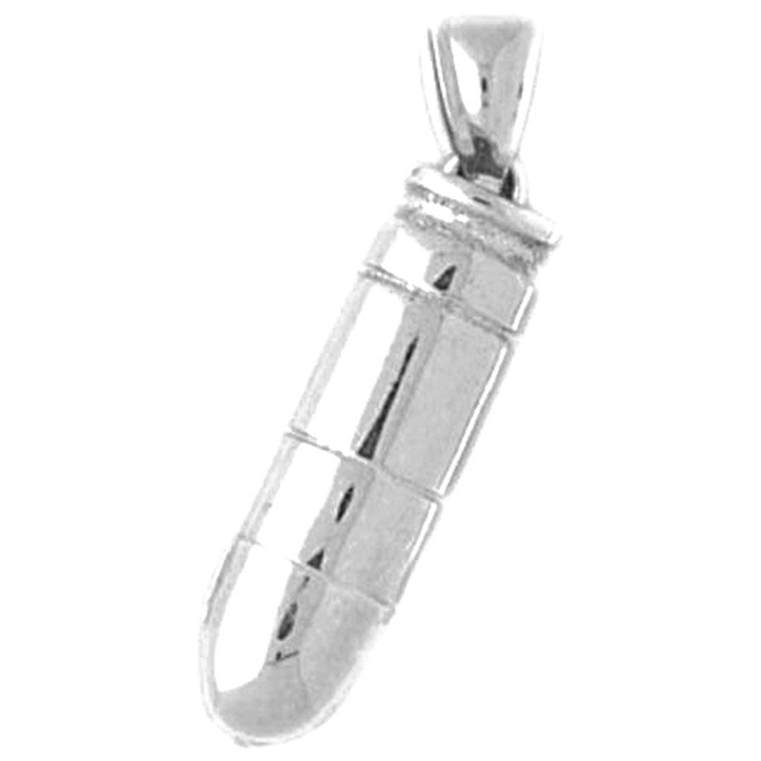 10K, 14K or 18K Gold 3D Bullet Pendant