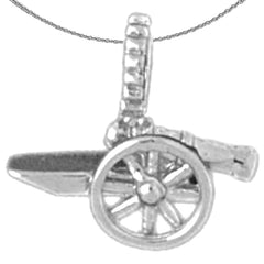 Colgante Canon de oro de 14K o 18K