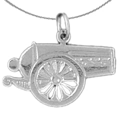 Colgante Canon de oro de 14K o 18K