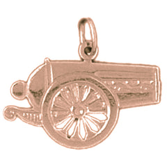 14K or 18K Gold Canon Pendant