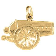 14K or 18K Gold Canon Pendant