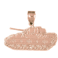 10K, 14K or 18K Gold Tank Pendant