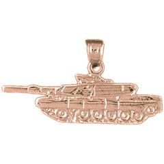 10K, 14K or 18K Gold Tank Pendant