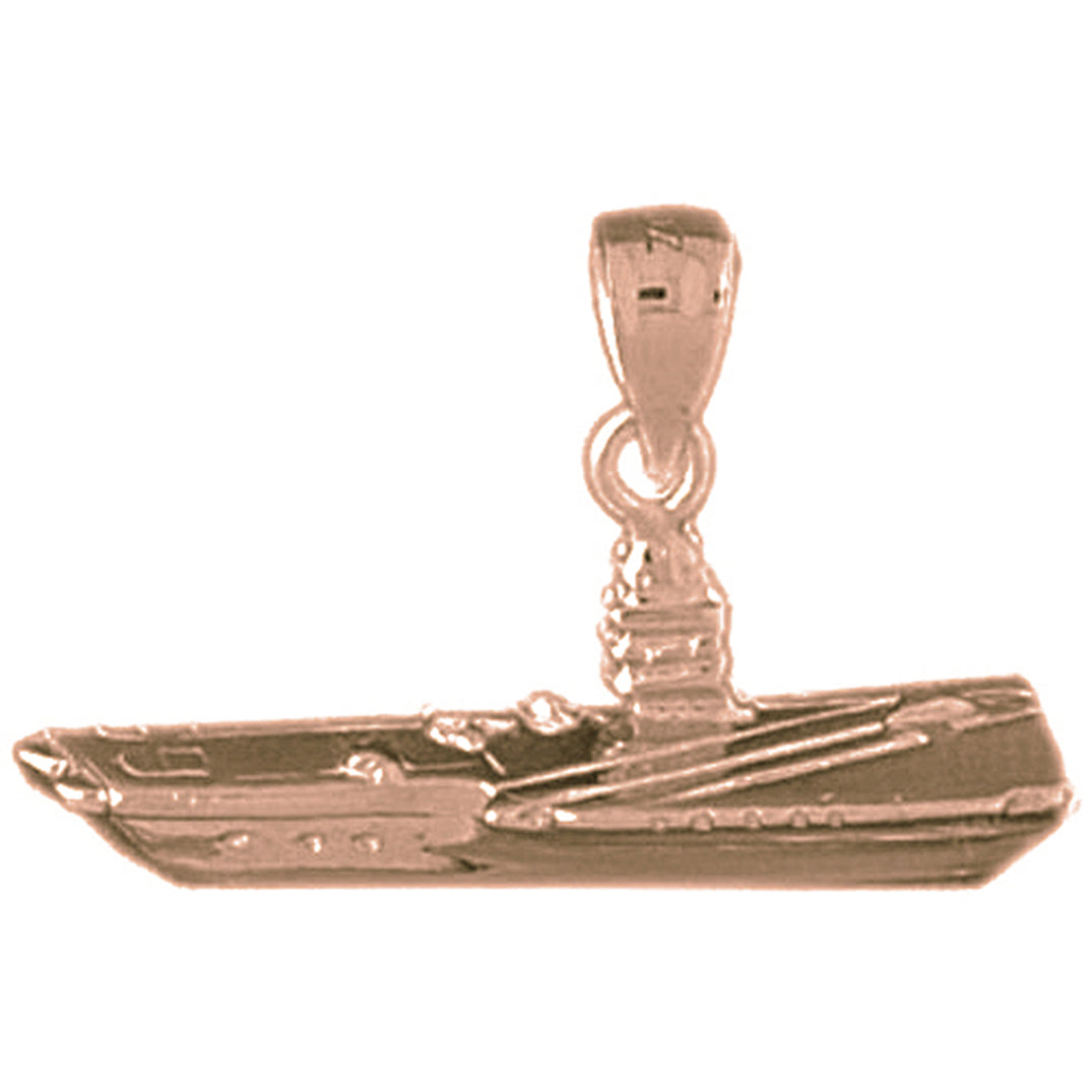 10K, 14K or 18K Gold Submarine Pendant