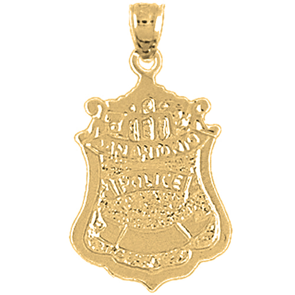 14K or 18K Gold San Antonio Police Pendant