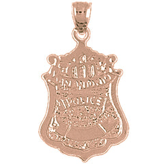 14K or 18K Gold San Antonio Police Pendant