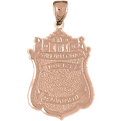 10K, 14K or 18K Gold San Antonio Police Pendant