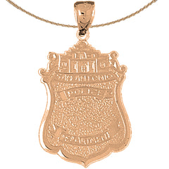 Colgante de Policía de San Antonio de Oro de 10K, 14K o 18K