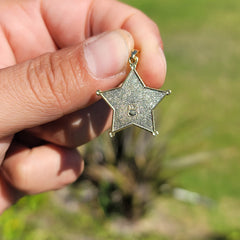 10K, 14K oder 18K Goldanhänger des Sheriffs des Staates Florida