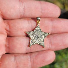 10K, 14K oder 18K Goldanhänger des Sheriffs des Staates Florida