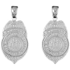 14K or 18K Gold 31mm Raleigh County Earrings