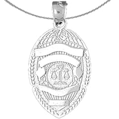 Anhänger „Waage der Gerechtigkeit“ aus 10 Karat, 14 Karat oder 18 Karat Gold