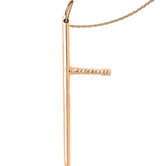 3D-Stabanhänger aus 10 Karat, 14 Karat oder 18 Karat Gold