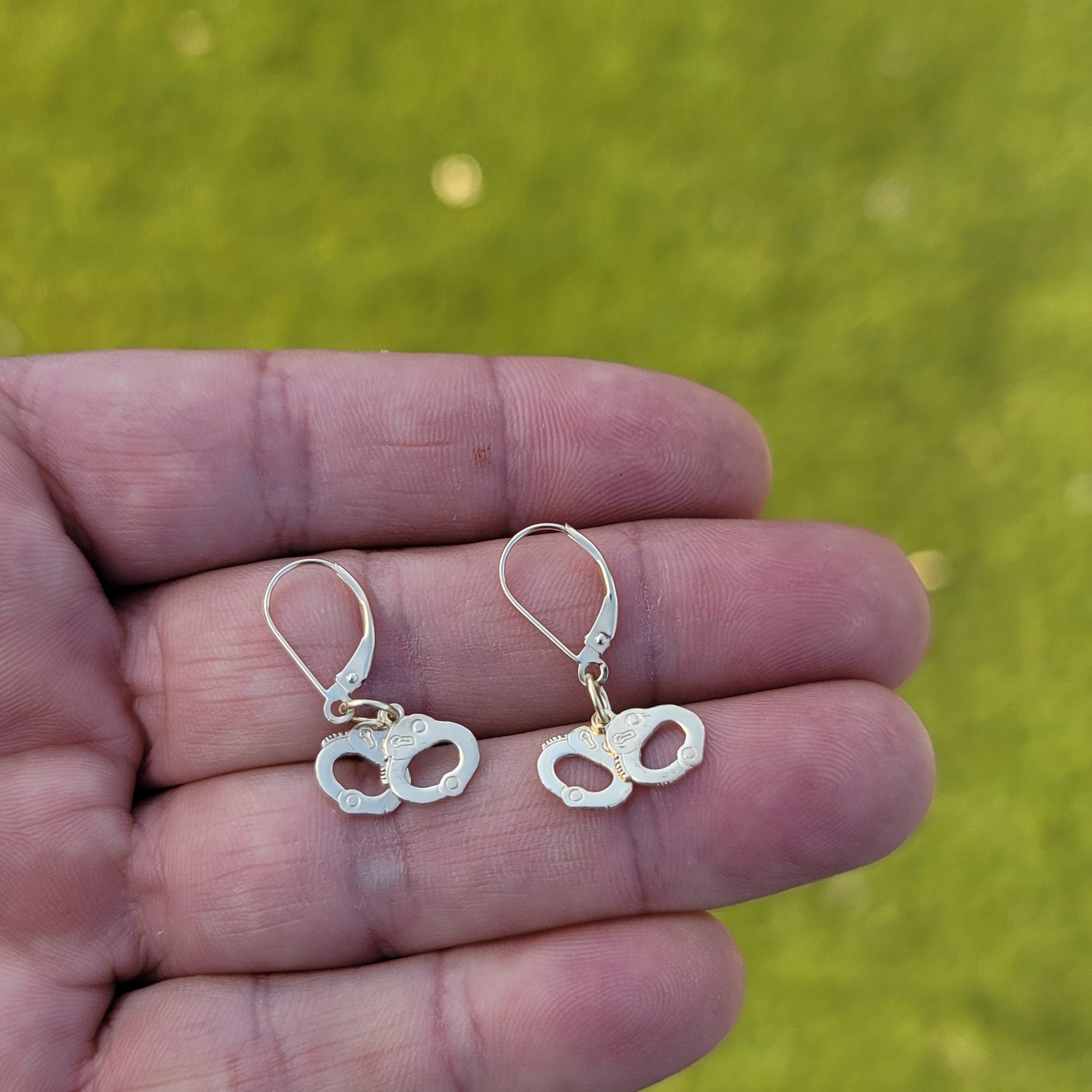 14K or 18K Gold Handcuffs Pendant