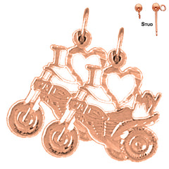 14K oder 18K Gold Handschellen Ohrringe