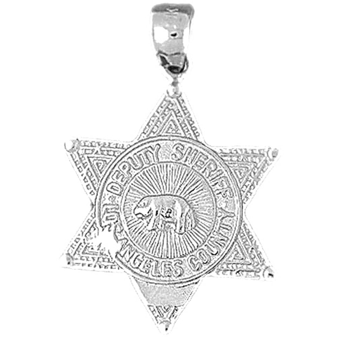 10K, 14K or 18K Gold Los Angeles Deputy Sheriff Pendant
