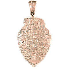 10K, 14K or 18K Gold County Of Los Angeles Pendant