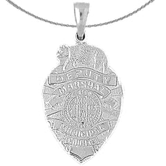 Deputy Marshall-Anhänger aus 10 Karat, 14 Karat oder 18 Karat Gold