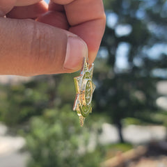 Anhänger mit Polizeiabzeichen aus 10 Karat, 14 Karat oder 18 Karat Gold