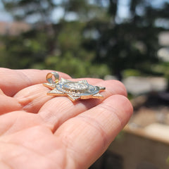 Anhänger mit Polizeiabzeichen aus 10 Karat, 14 Karat oder 18 Karat Gold