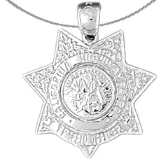 Anhänger der California Highway Patrol aus 10 Karat, 14 Karat oder 18 Karat Gold