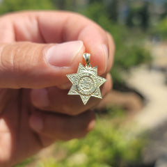14K or 18K Gold California Highway Patrol Pendant