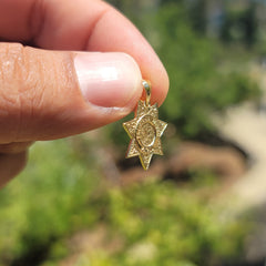 14K or 18K Gold California Highway Patrol Pendant