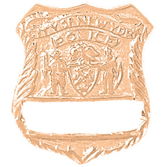 10K, 14K oder 18K Goldanhänger „New Yorker Polizei“