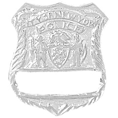 10K, 14K or 18K Gold New York Police Pendant