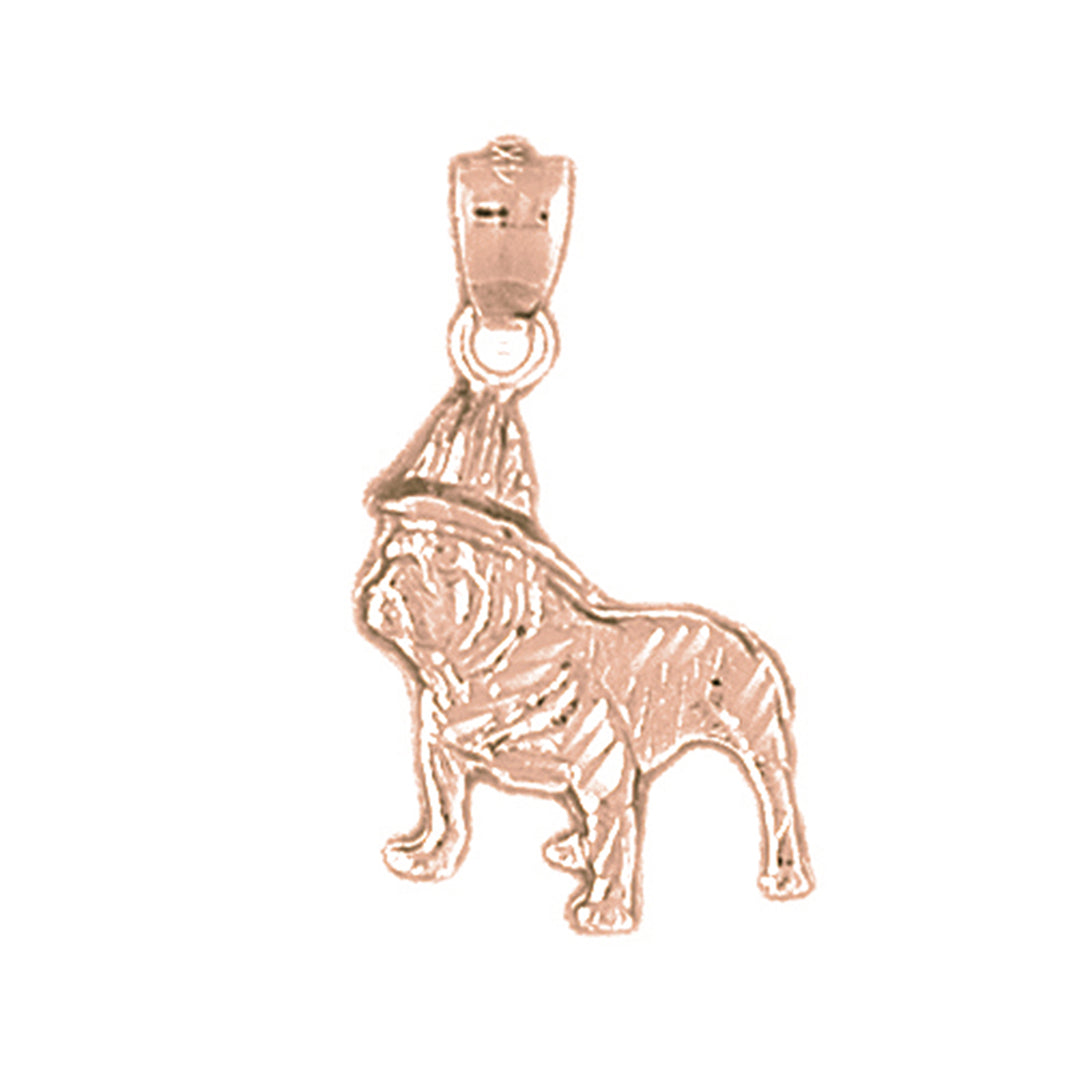 10K, 14K or 18K Gold Fire Dog Pendant