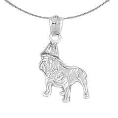 10K, 14K or 18K Gold Fire Dog Pendant