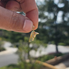 10K, 14K or 18K Gold Fireman's Helmet Pendant