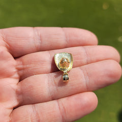 10K, 14K or 18K Gold Fireman's Helmet Pendant