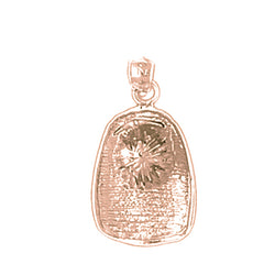 10K, 14K or 18K Gold Fireman's Helmet Pendant
