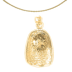 10K, 14K or 18K Gold Fireman's Helmet Pendant