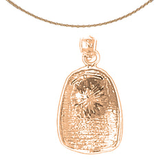 10K, 14K or 18K Gold Fireman's Helmet Pendant