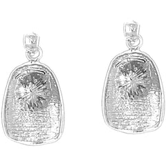 14K or 18K Gold 23mm Fireman's Helmet Earrings