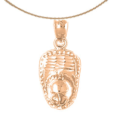 10K, 14K or 18K Gold Fireman's Helmet Pendant
