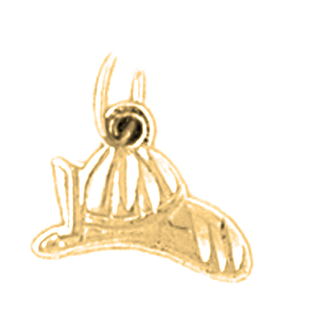 14K or 18K Gold Fireman's Helmet Pendant