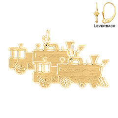 14K oder 18K Gold 19mm Feuerwehrleiter Ohrringe