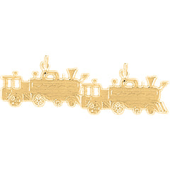 14K or 18K Gold 19mm Fireman's Ladder Earrings