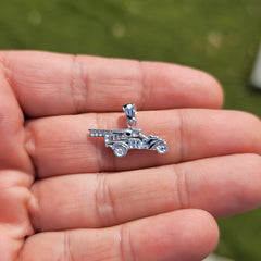 14K or 18K Gold Fire Truck Pendant