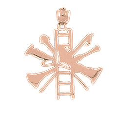 14K or 18K Gold Fire Truck Pendant