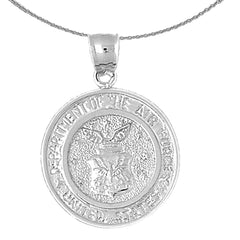 Anhänger des Department of Air Force aus 10 Karat, 14 Karat oder 18 Karat Gold