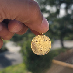 10K, 14K or 18K Gold Marine Corps Logo Pendant