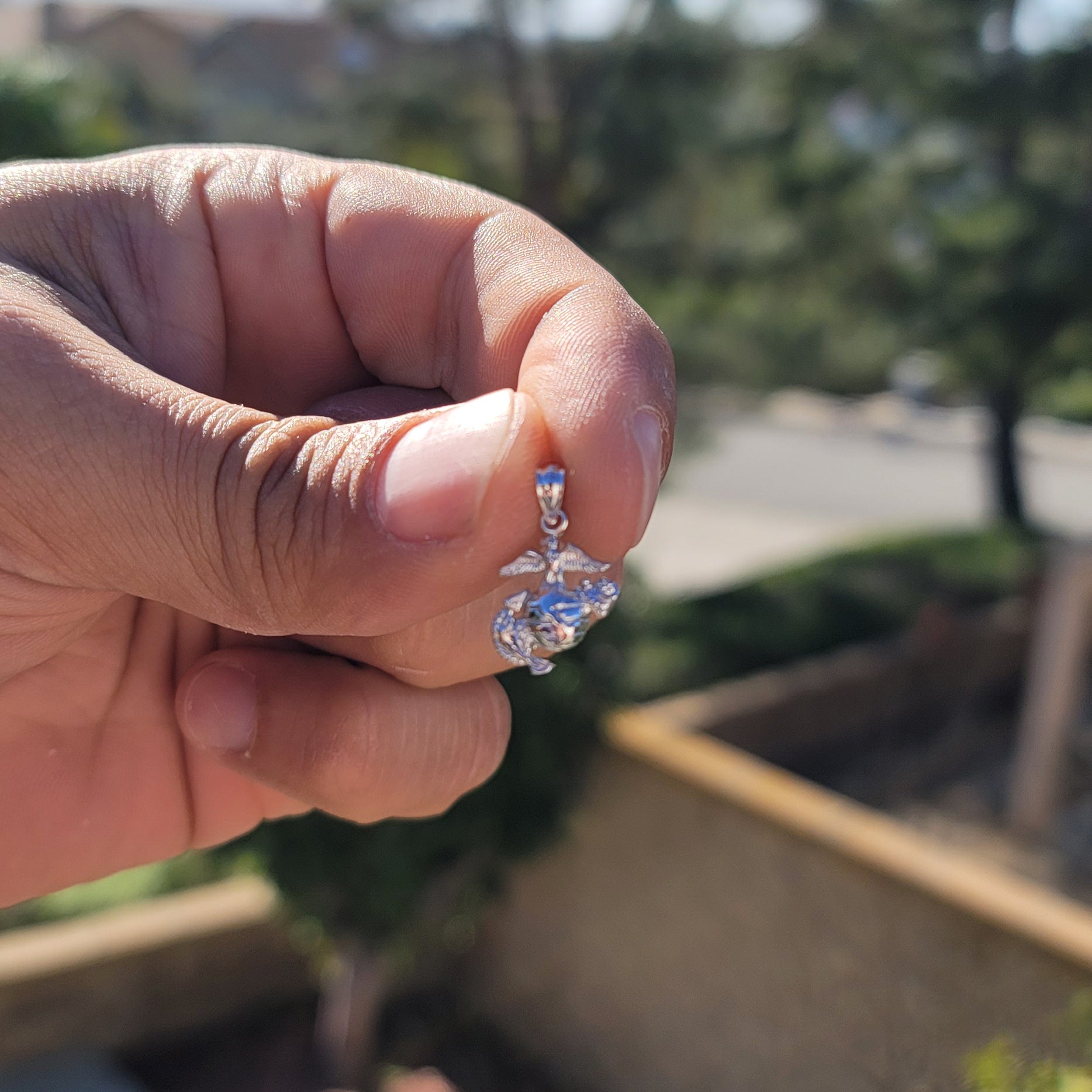 14K or 18K Gold Marine Corps Logo Pendant