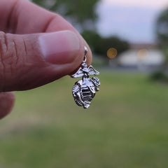 10K, 14K or 18K Gold Marine Corps Logo Pendant