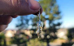 10K, 14K oder 18K Gold Marine Corps Logo Anhänger